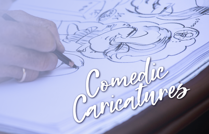 Let Ben capture your loved ones as Comedic Caricatures