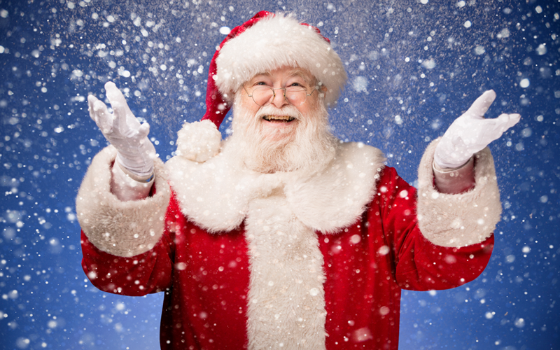Santa Flies In!