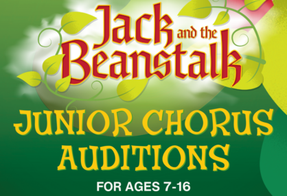 We’re holding auditions for ‘Jack and the Beanstalk’, Sutton Coldfield Town Hall’s 